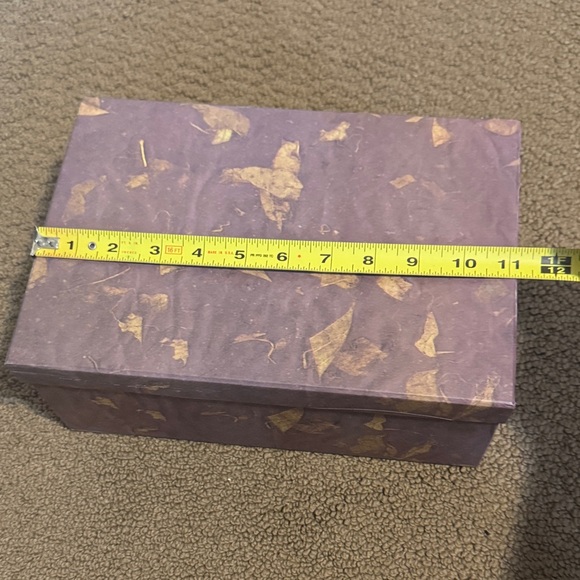 Decorative Purple Storage Box with Label Holder - Picture 7 of 8